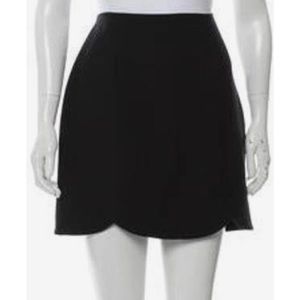 J CREW WOOL SCALLOPED HEM MINI SKIRT